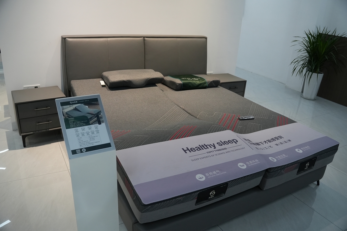 King Size Smart Bed Mattress Back And Leg Up And Down Wireless Control Samrt Phone Control