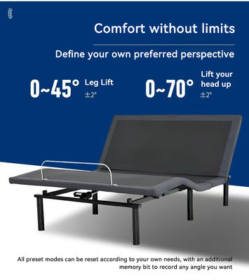 Sturdy Smart Adjustable Bed Humanized Design With Underbed Lighting